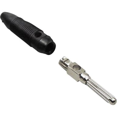 TRU COMPONENTS Labbpropp Kontakt hane rak Stift-Ø: 4 mm