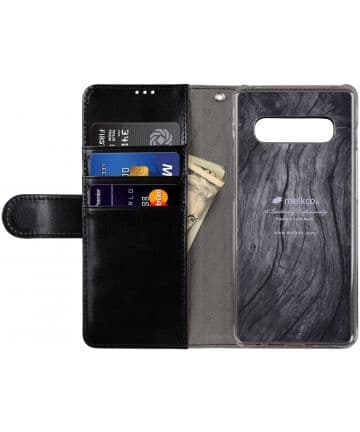 MELKCO Plånboksfodral till Samsung Galaxy A40  - Svart