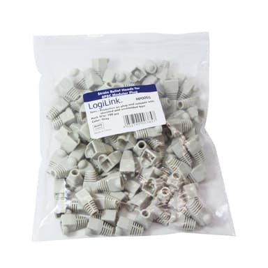 LogiLink Böjskydd RJ45 Grå 100-pack