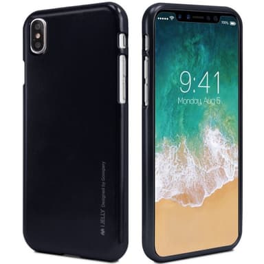 Mercury i Jelly Metal skal iPhone X / Xs  - Svart