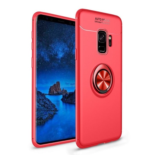 Slim Ring Case Samsung Galaxy S9 (SM-G960F)  - Röd