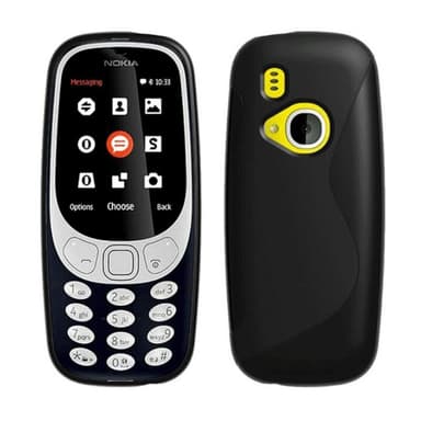 S Line silikon skal Nokia 3310 2017 (TA1008)  - Svart