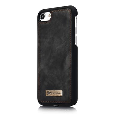 CASEME iPhone 8 / 7 / SE Retro Split läder plånboksfodral - Grå