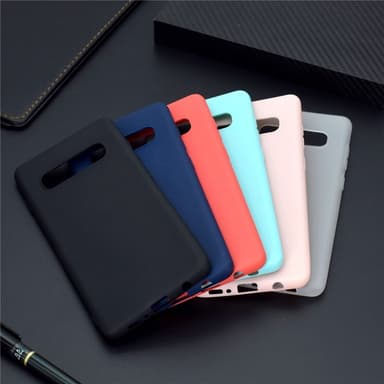 SKALO Samsung S10 Ultratunn TPU-Skal - Röd