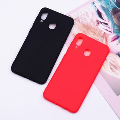 Samsung A40 Ultratunn Silikonskal - Vit