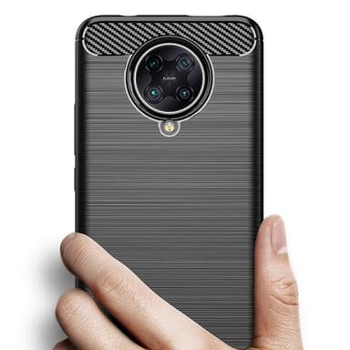 Stöttåligt Armor Carbon TPU-skal Xiaomi Poco F2 Pro - Grå