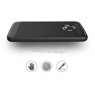 Stöttåligt Armor Carbon TPU-skal Moto G5 Plus - Blå