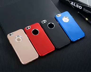 iPhone 7/8 | TPU-Skal Metallknappar - Rosa