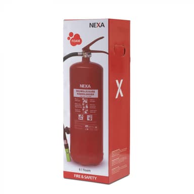 Nexa brandsläckare, 6 Kg AFF-skum med väggfäste, Röd (13417)