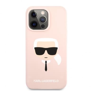 Karl Lagerfeld iPhone 13 Pro Max Skal Liquid Silicone Ljusrosa