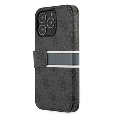 Guess iPhone 13 Pro Fodral Printed Stripe Grå