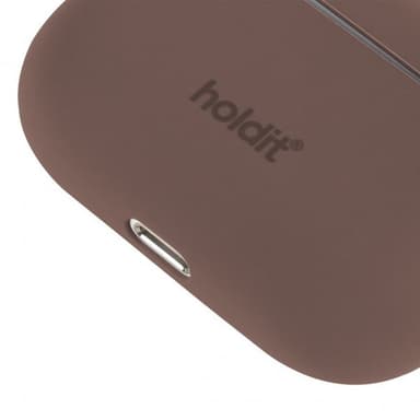 holdit AirPods Pro/AirPods Pro 2 Skal Silikon Dark Brown