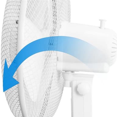 Emerio Golvfläkt 40cm Vit 125cm hög