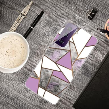 SKALO Samsung S21 FE Marmor TPU-skal - Motiv 10