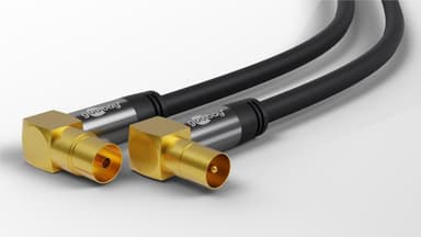 Goobay TV-antennkabel (135 dB), 4x skärmad
