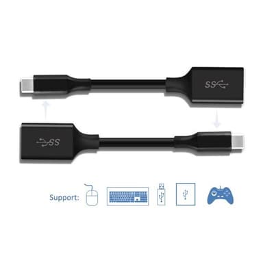 USB-adapter USB-C hane till USB-hona