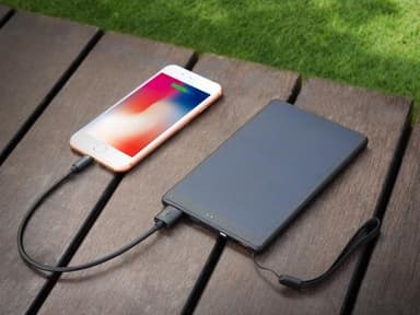 10.000 mAh Urban Solar PowerBank, Black