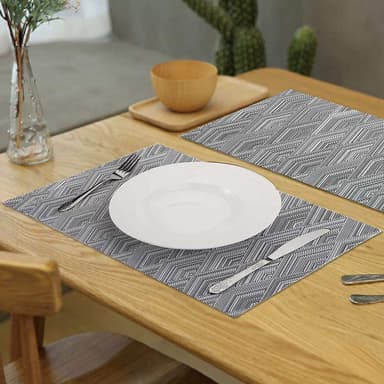 Bordstablett / Underlägg PVC Kaffe 4-pack