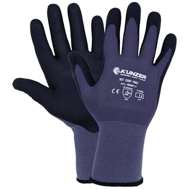 Guanti Da Lavoro Worky D NITRIL Grid 1167-9 – Nylon, Taglia L (9) – EN 388:2016 – Antiscivolo E Resistenti