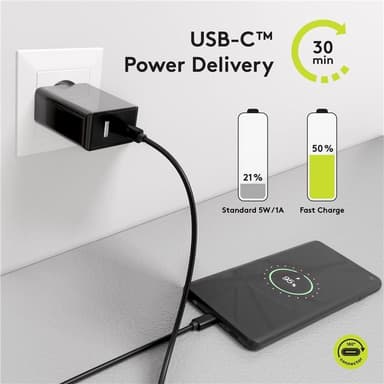 Goobay USB-C™ PD laddnings- och synkroniseringskabel 100 W