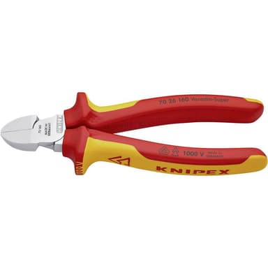Verkstad Flat rundtång Rak 200 mm Knipex 26 12 200