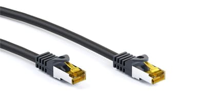 Goobay RJ45 patchkabel S/FTP (PiMF), 500 MHz, med CAT 7 råkabel, svart