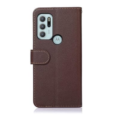KHAZNEH Motorola Moto G60s Plånboksfodral - Brun