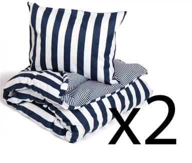 Kosta Linnewäfveri Grebbestad Satin Marin, 2-pack