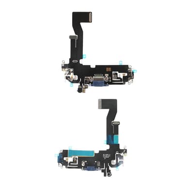 Laddkontakt med flex till iPhone 12 Pro, Blå