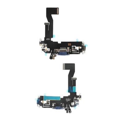 Laddkontakt med flex till iPhone 12 Pro, Blå