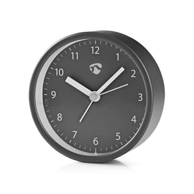 Nedis Analog skrivbords alarmklocka | Snooze-funktion | Grå