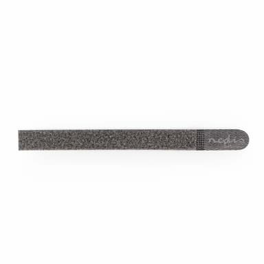 Nedis Hook och Loop Kabel bindare | Plastpåse | Grå | 10 st