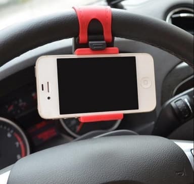 Universal mobilhållare för ratt, Röd