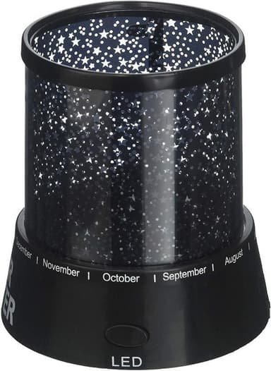Nattlampa med stjärnhimmel