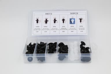 Fästelement till bil i plast 50-pack