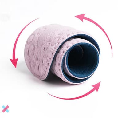 4D massage andningsbar stötdämpande skoinlägg 1 par Rosa