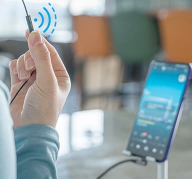 USB-C till 3,5 mm hörlursadapter Svart