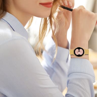 Klockarmband i rostfritt stål Guld 20 mm