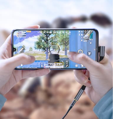 USB-C till 3,5 mm hörlursadapter Svart