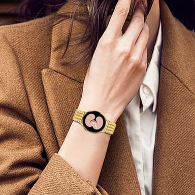Klockarmband i rostfritt stål Guld 20 mm