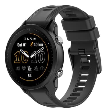 Klockarmband silikon Svart 22 mm