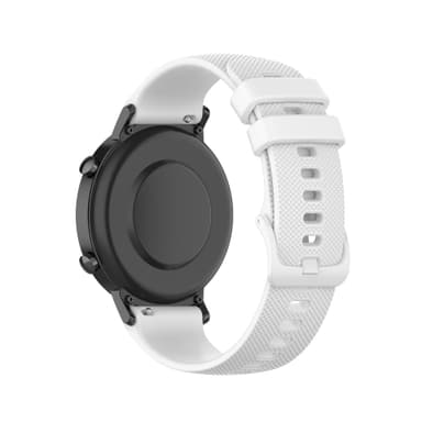 Klockarmband silikon Vit 20 mm