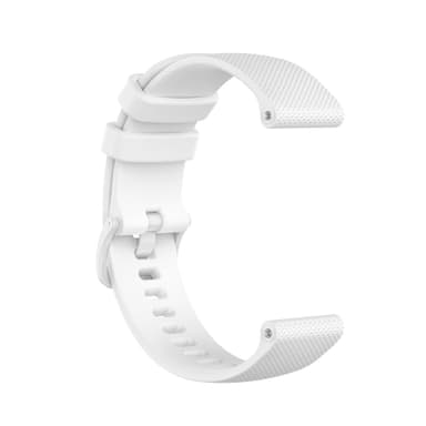 Klockarmband silikon Vit 20 mm