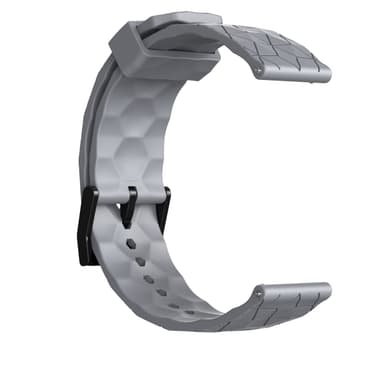 Fotbollsmönster klockband silikon Grå 22 mm
