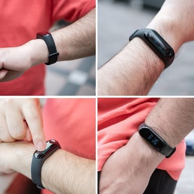 Xiaomi Mi Band 3/4 klockarmband silikon svart