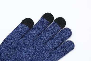 Fingervantar med touch och antislip Mörkblå (L)