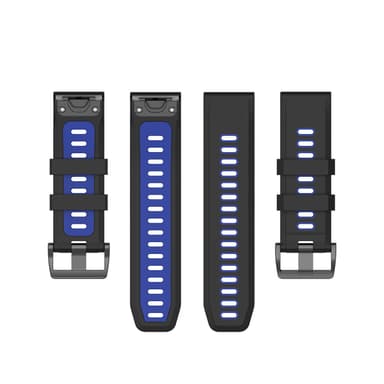 Garmin Fenix 5/6 armband Silikon Svart blå