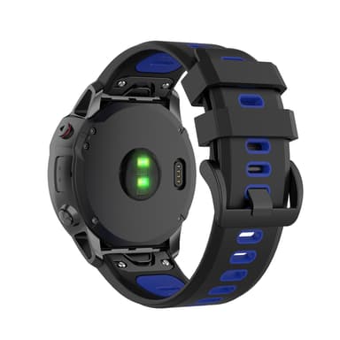 Garmin Fenix 5/6 armband Silikon Svart blå