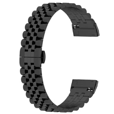 Klockarmband i rostfritt stål Svart