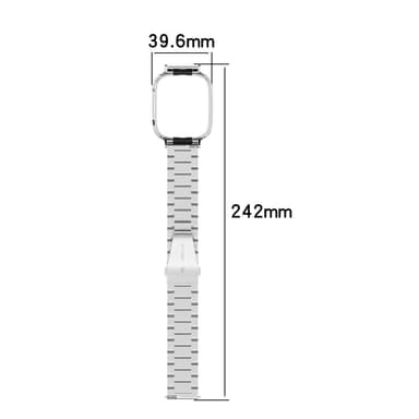 Klockarmband i rostfritt stål Svart